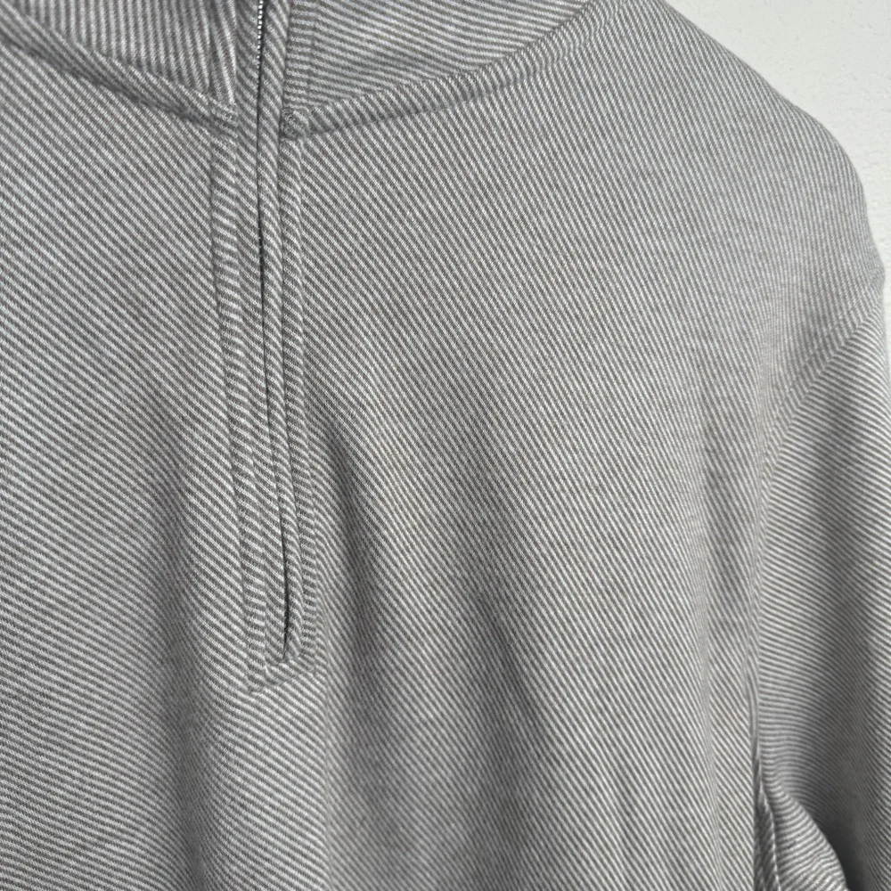 J. Crew‎ Double Knit Half Zip Pullover Fleece Sweater M Heather Brown Tan NEW